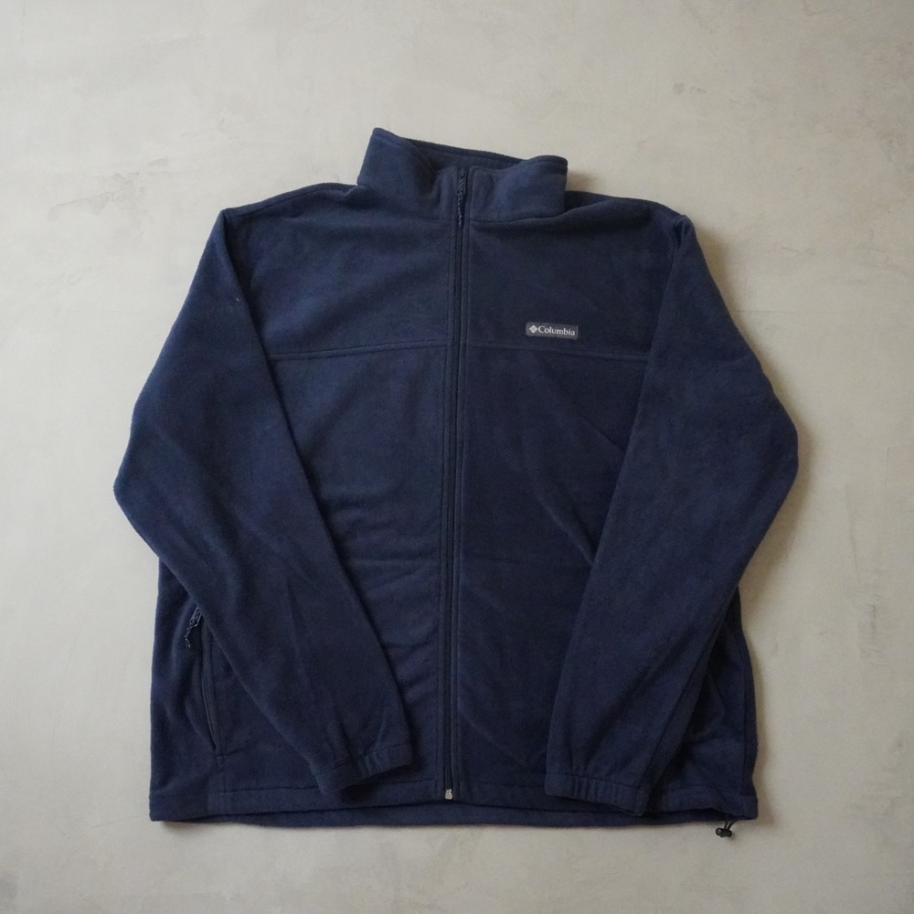Columbia Steens Mountain Fleece Jacket XXL Mens Navy Blue Full Zip WM3220
